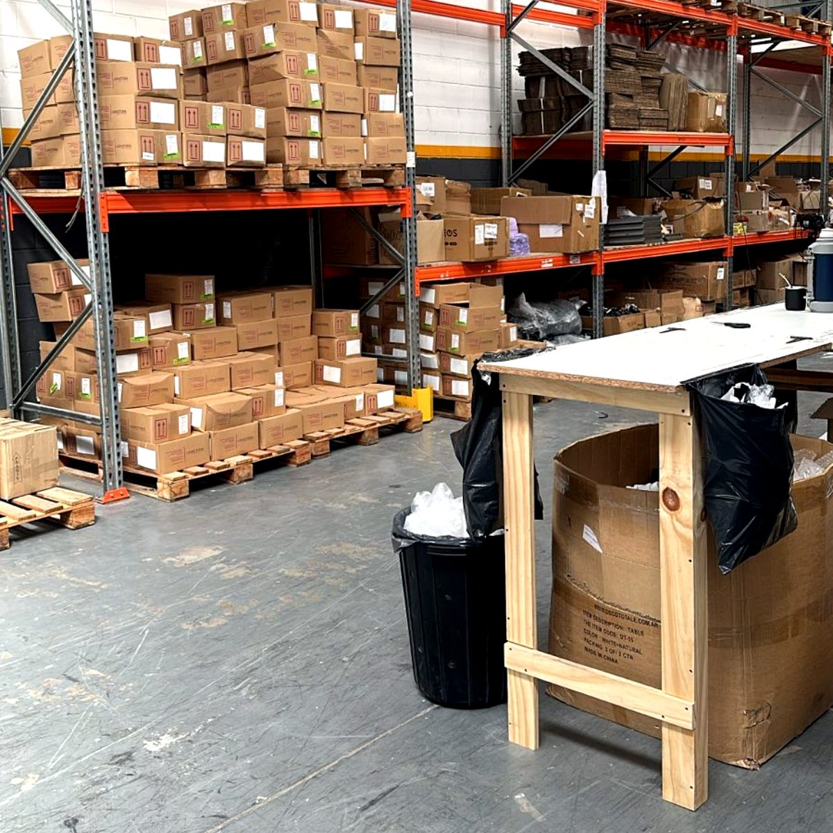 Depósito Senydrop - área de packing