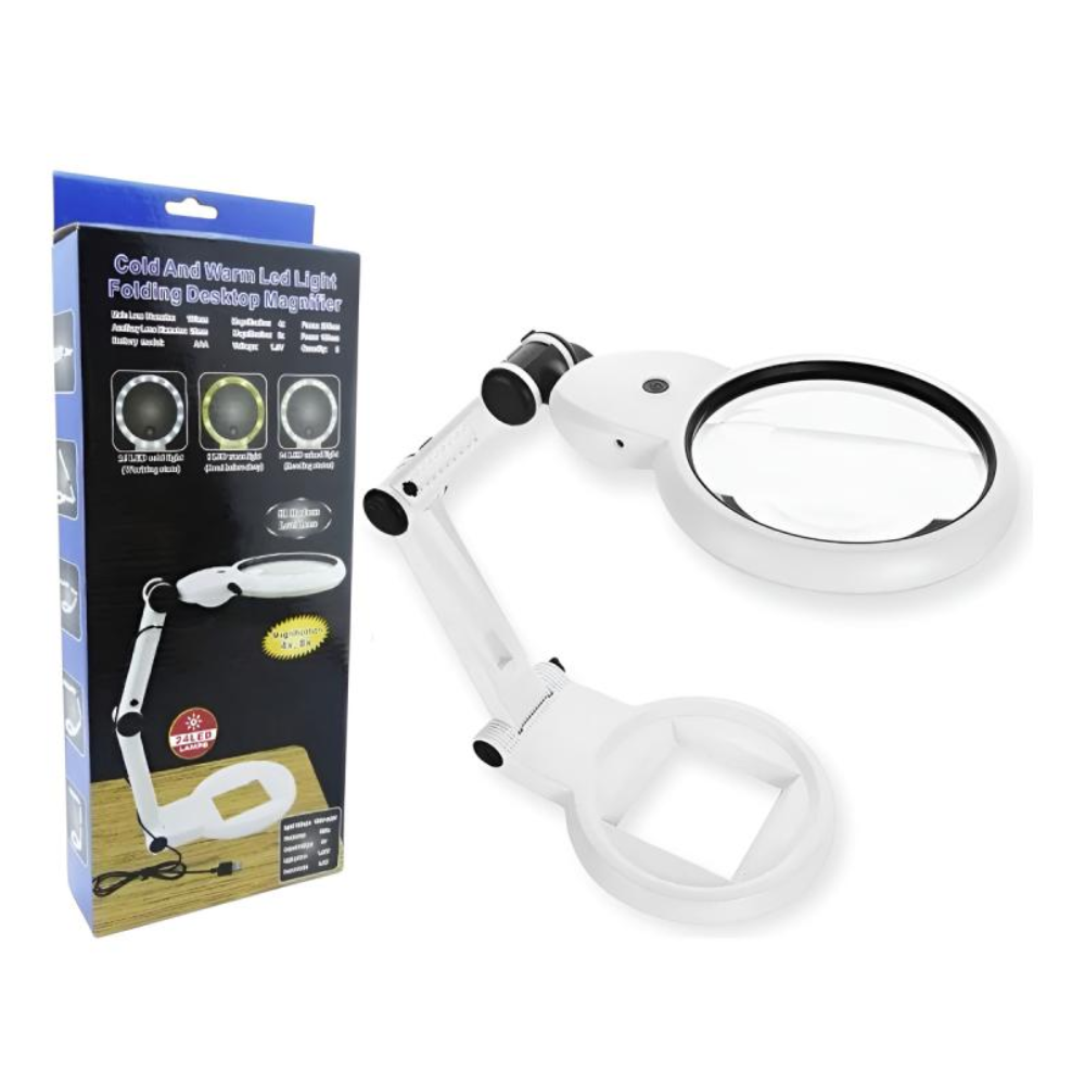 Lupa con Lampara LED