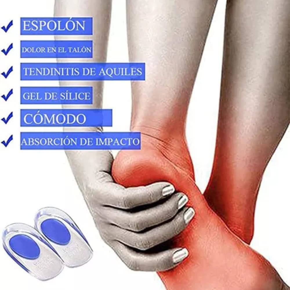 Talonera De Gel Silicona Confort Total Alivia Dolor Y Cansancio