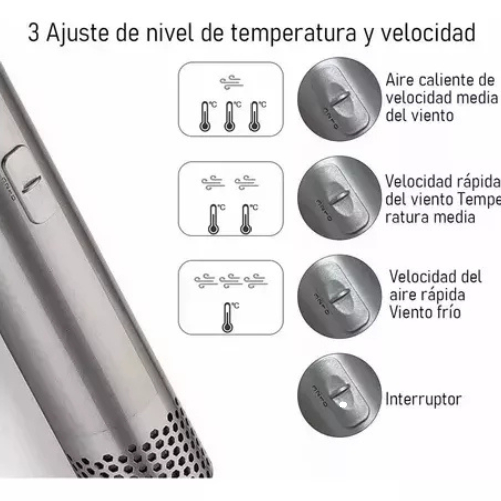 Cepillo Secador Rizador 5 en 1