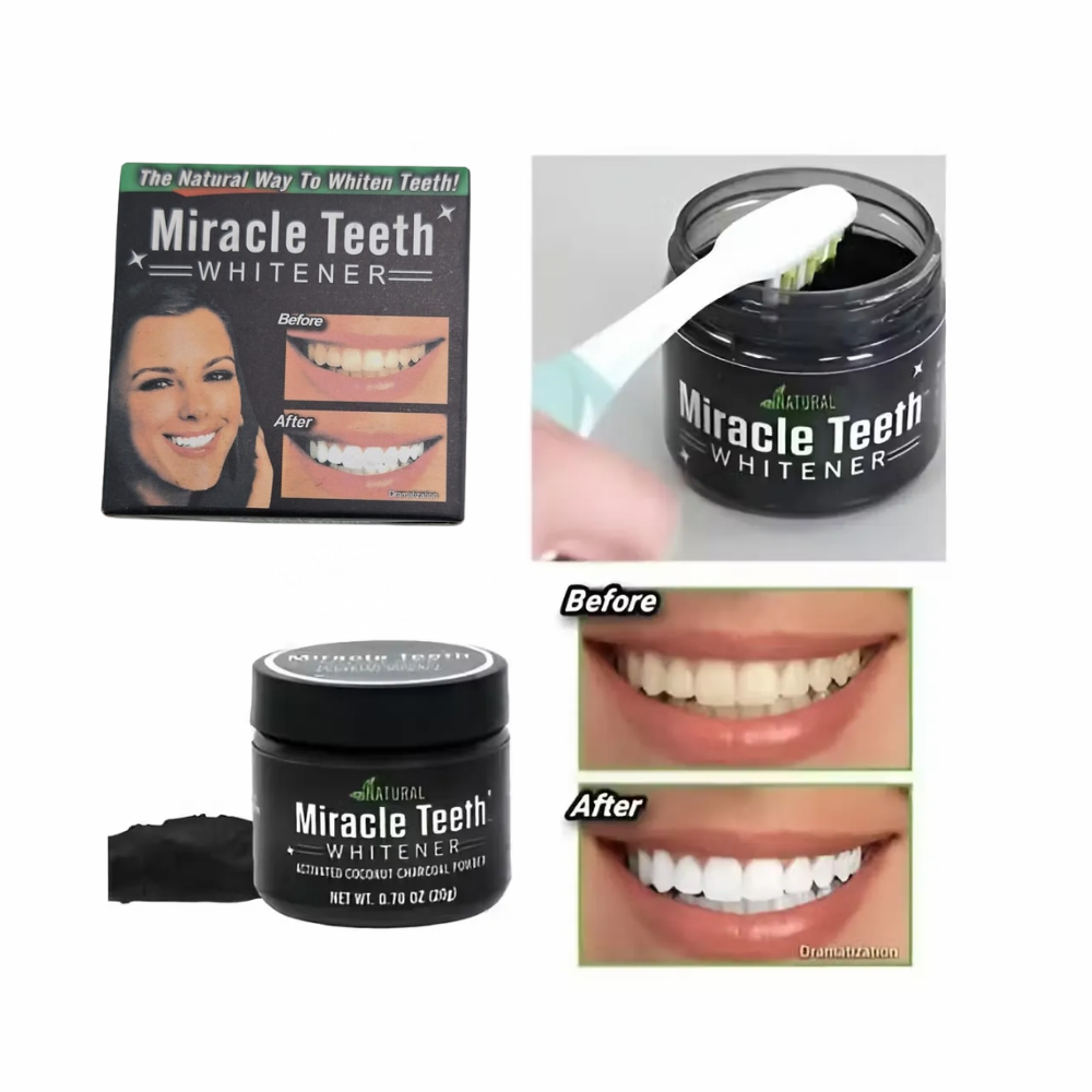 Blanqueador Dental Natural Carbón Coco