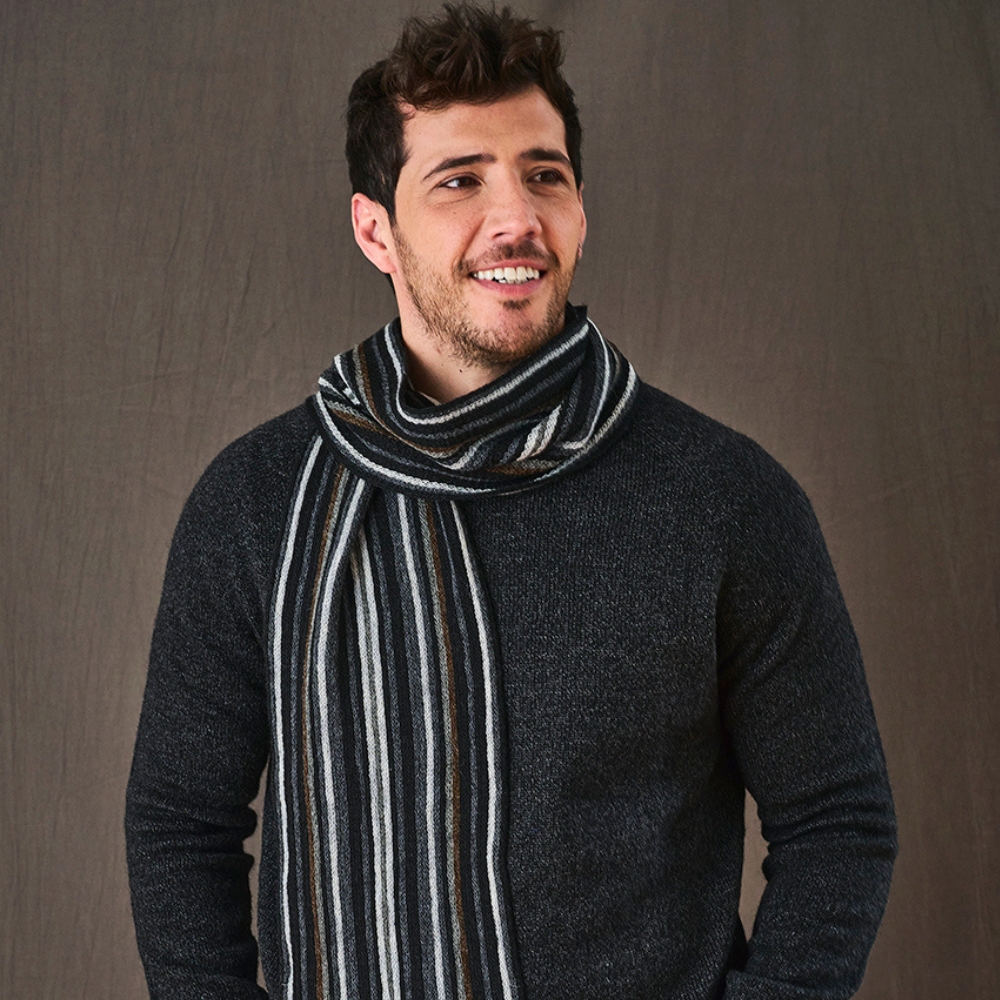 Bufanda Rayada Hombre