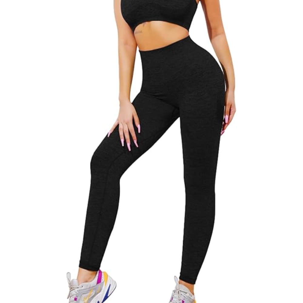 Calza Seamless Push Up Negra