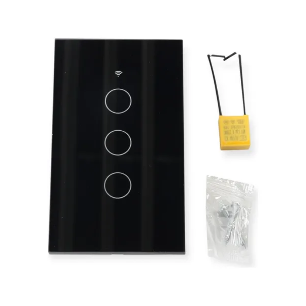 Interruptor Inteligente Táctil Negro