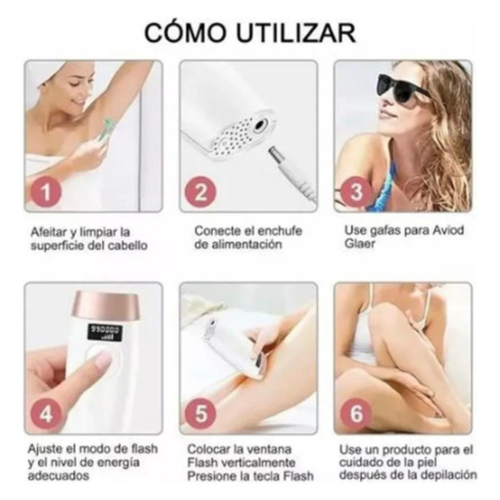 Depiladora Definitiva Luz Pulsada