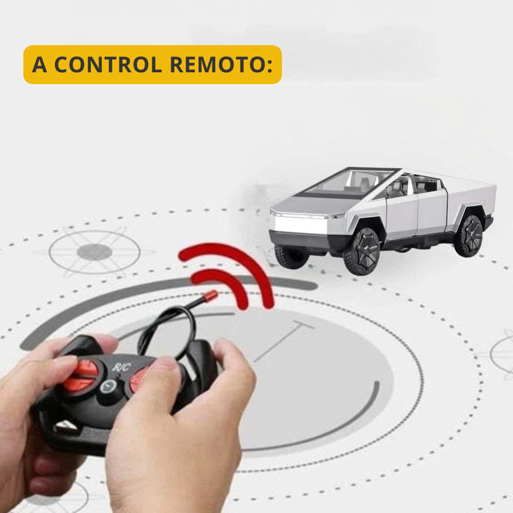 Auto Control Remoto Cybertruck Plateado