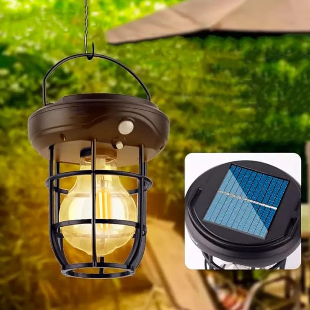 Lámpara Solar Para Exterior Con Sensor De Movimiento Integrado