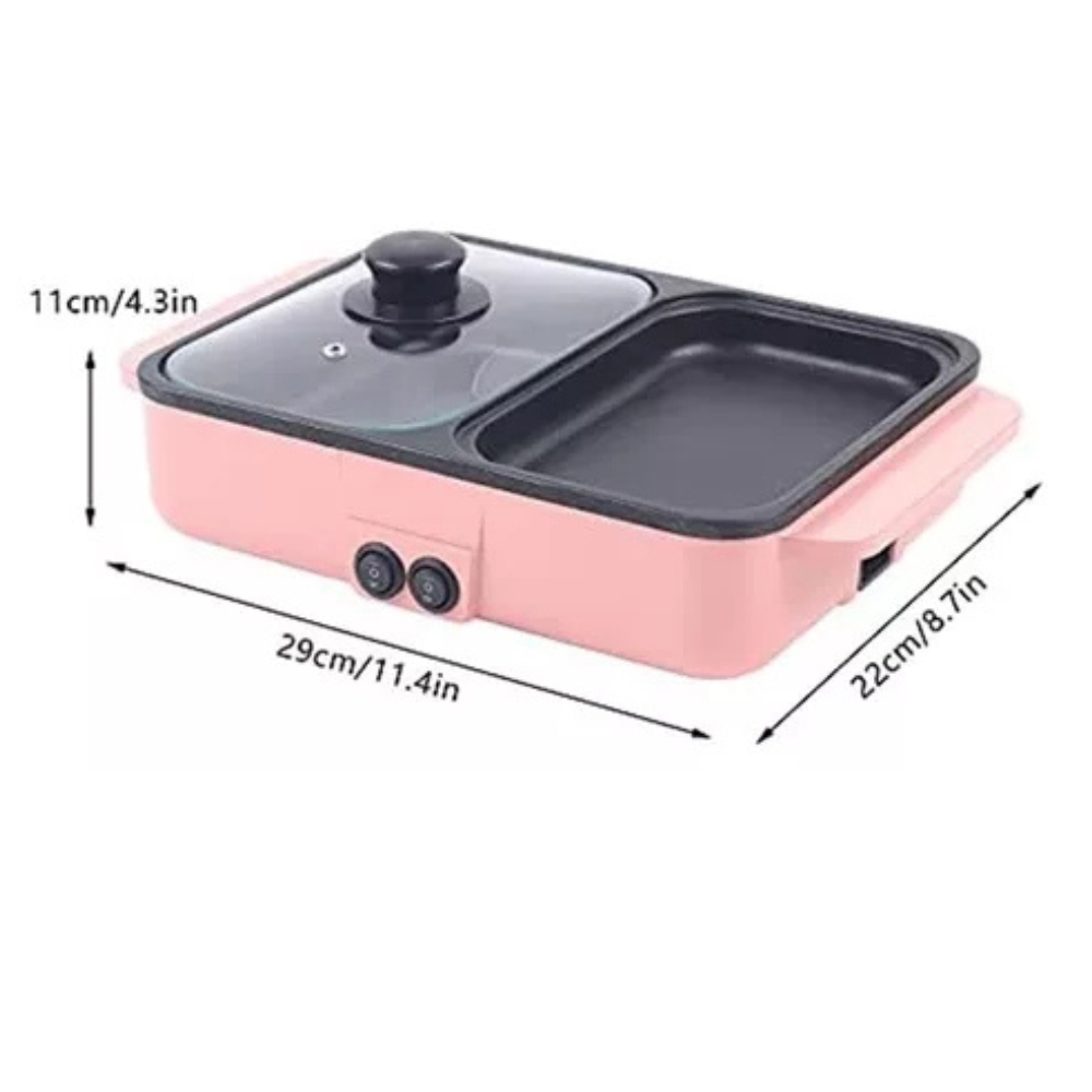 Parrilla Electrica Doble 2 en 1