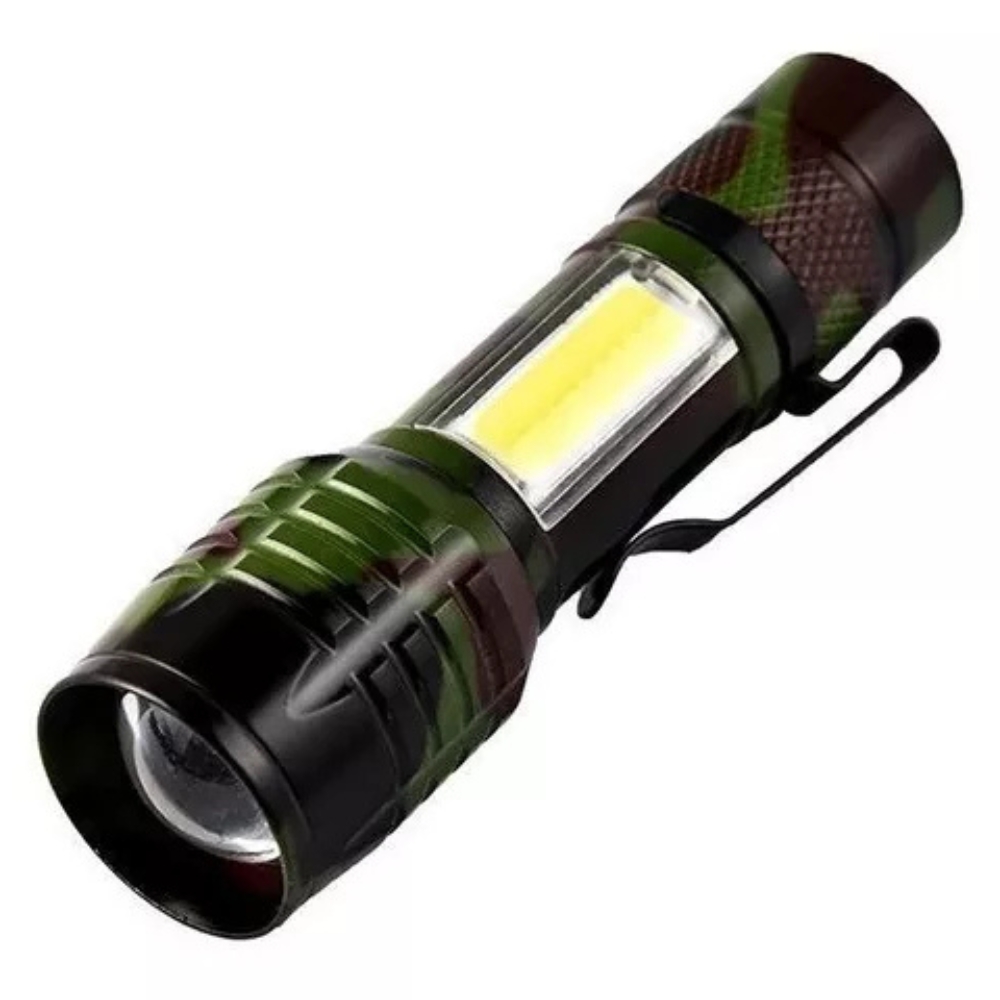 Linterna Recargable con Caja verde