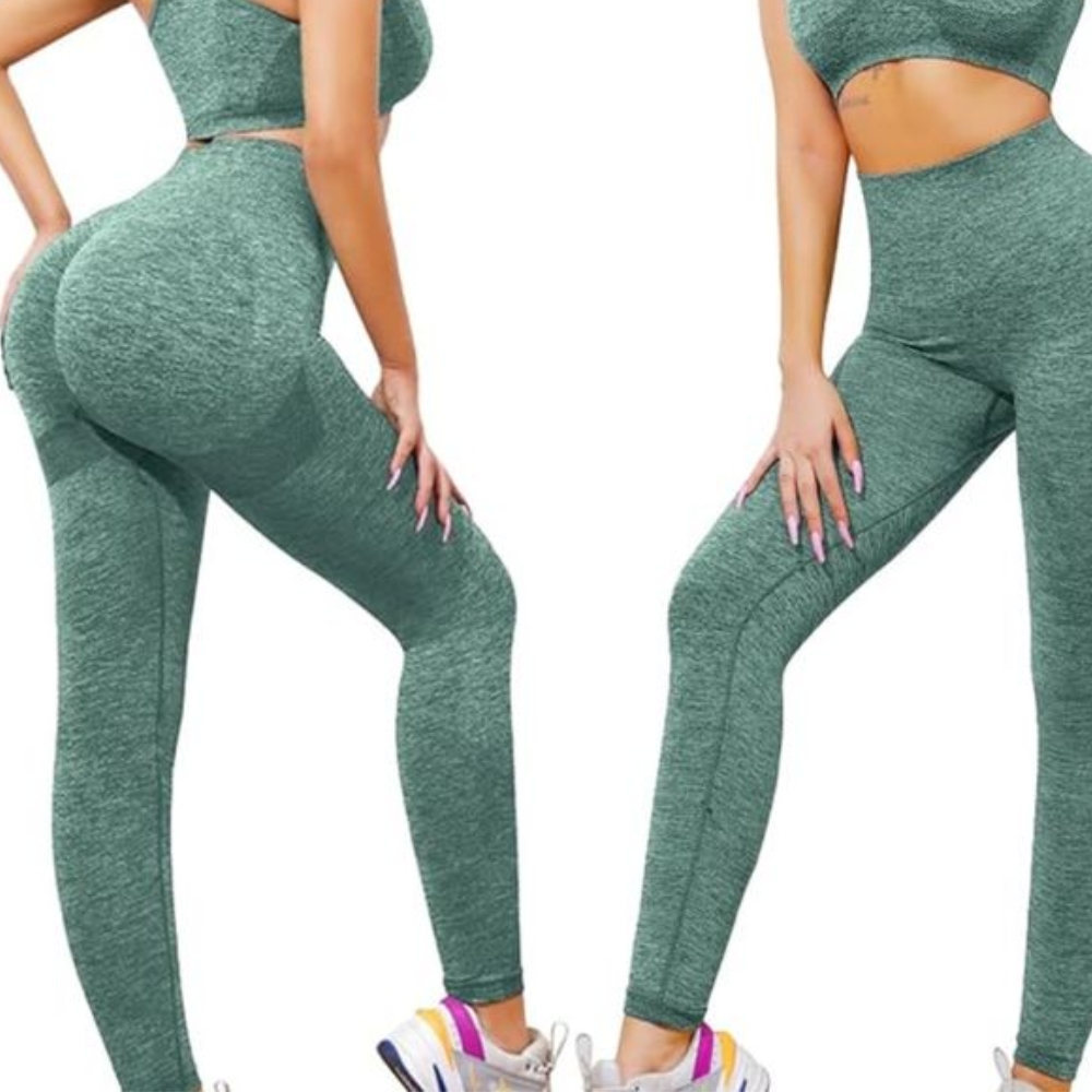 Calza Seamless Push Up Verde
