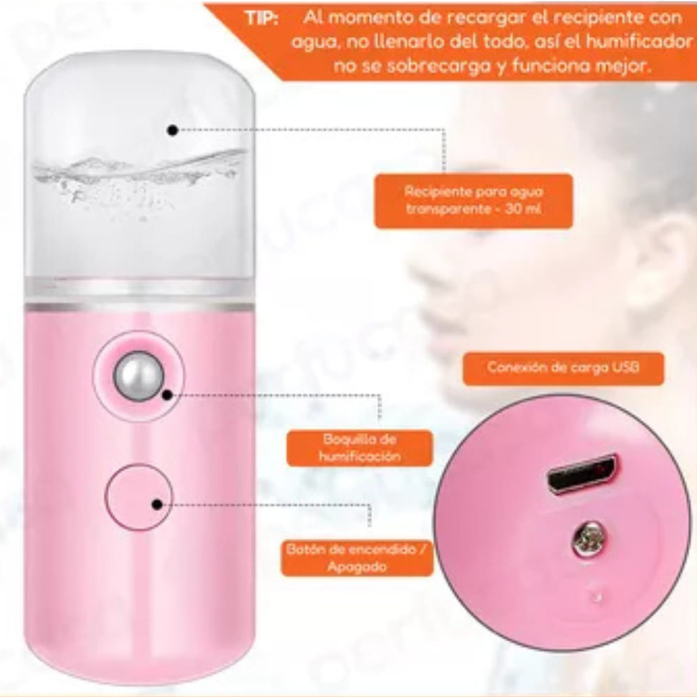 Vaporizador Humectador portátil Nano usb