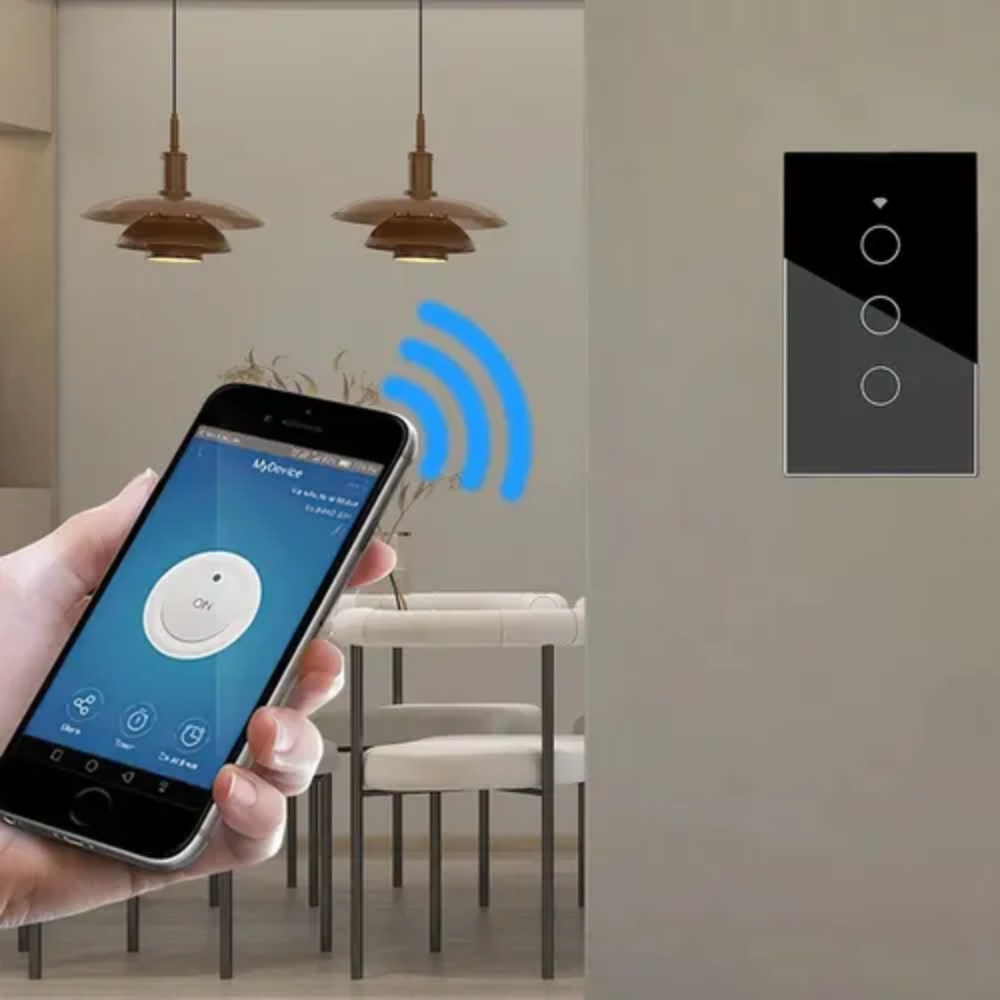 Interruptor Inteligente Táctil Negro