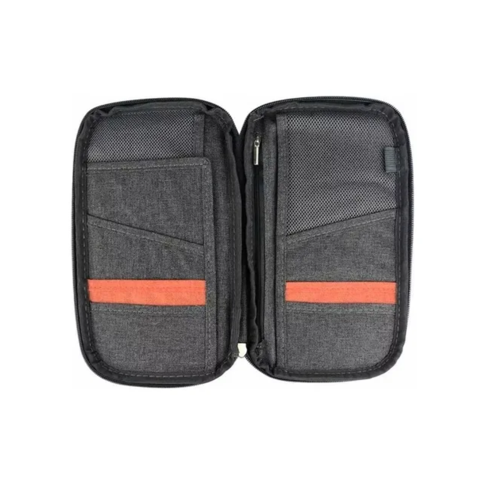 Estuche Porta Documentos  Gris Oscuro