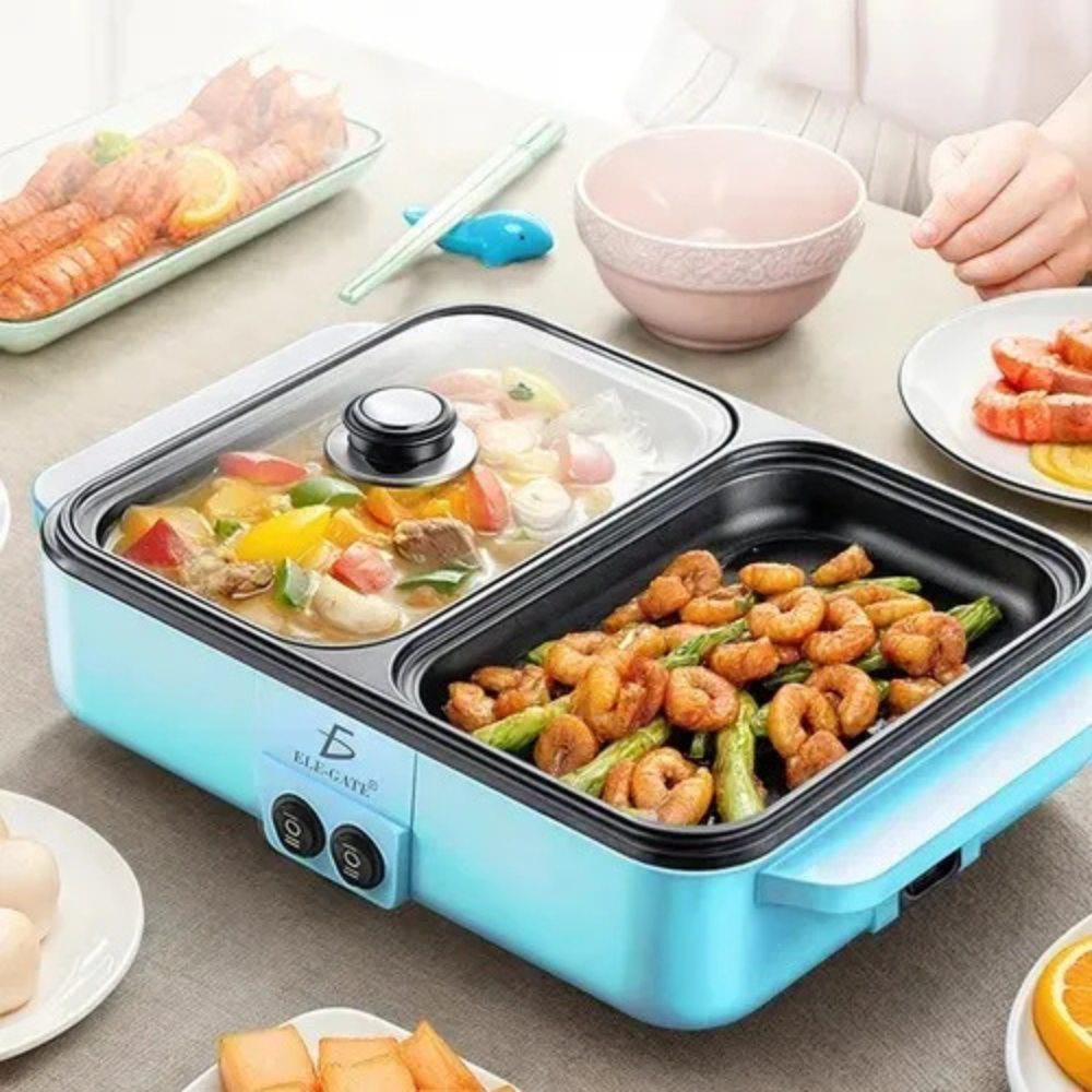 Parrilla Electrica Doble 2 en 1