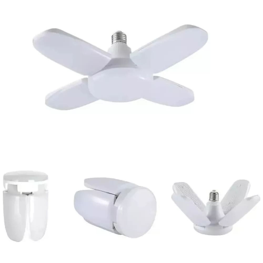 Bombillo Lampara Led Plegable 4 Aspas Alta Iluminación
