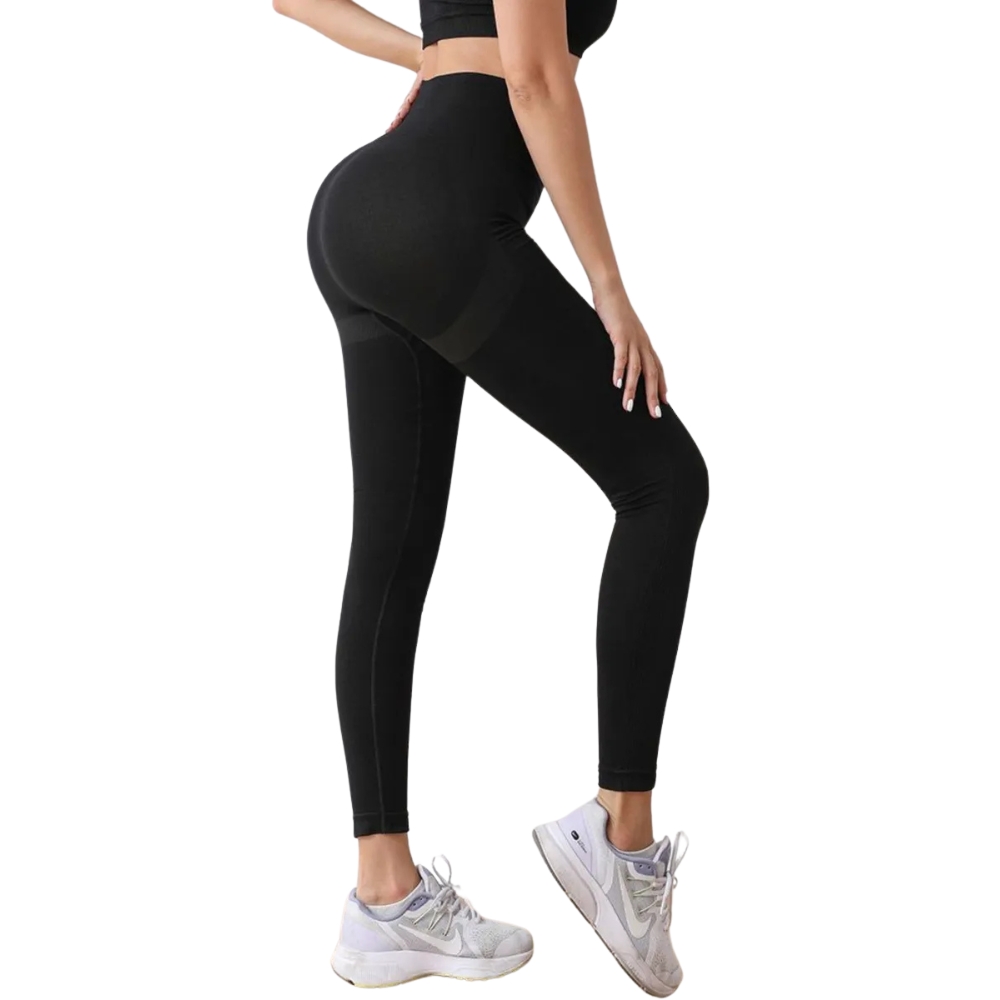 Calza Seamless Push Up Negra