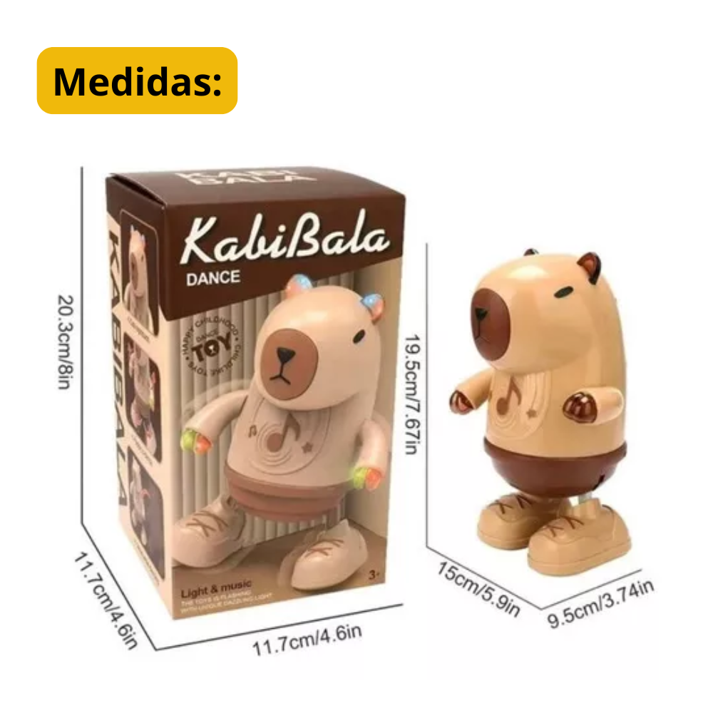 Capibara Bailarín con Luz y Sonido