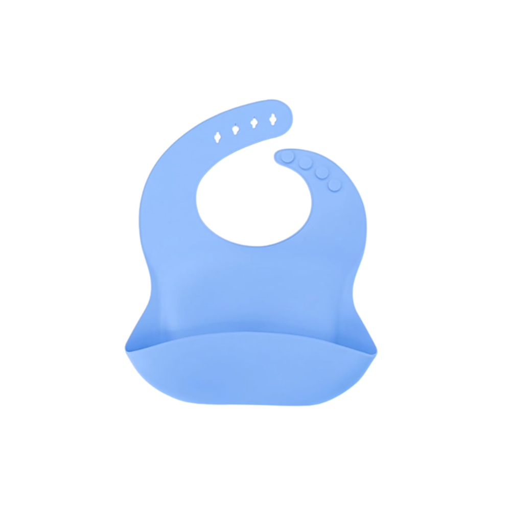 Babero Silicona Celeste