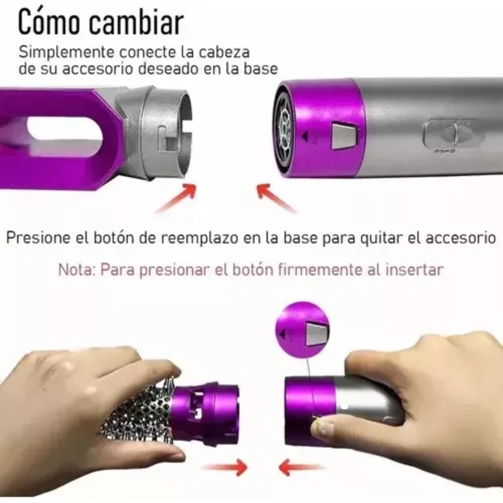 Cepillo Secador Rizador 5 en 1
