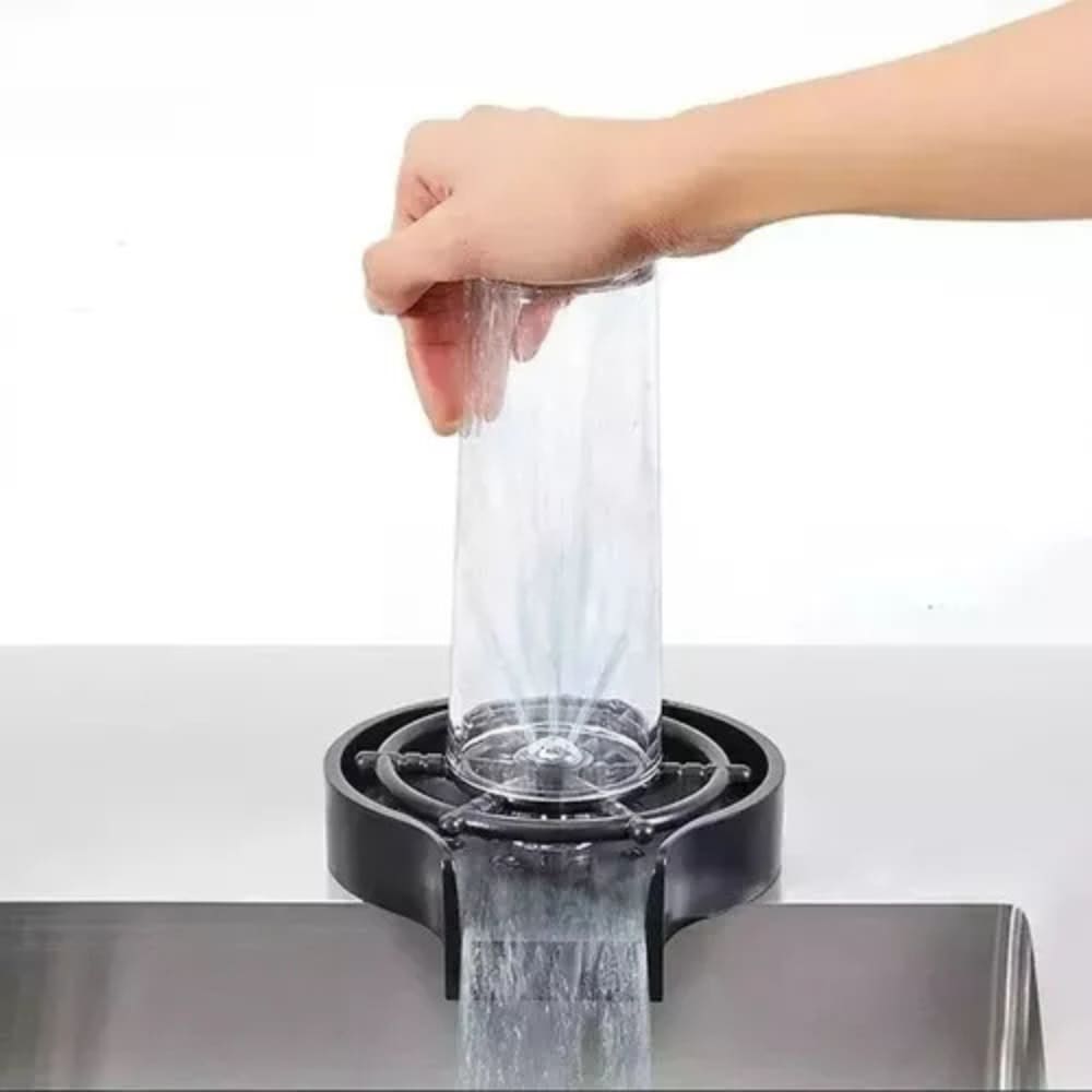 Lava Copas Automático Para Bachas Cocina Enjuagadora Vaso