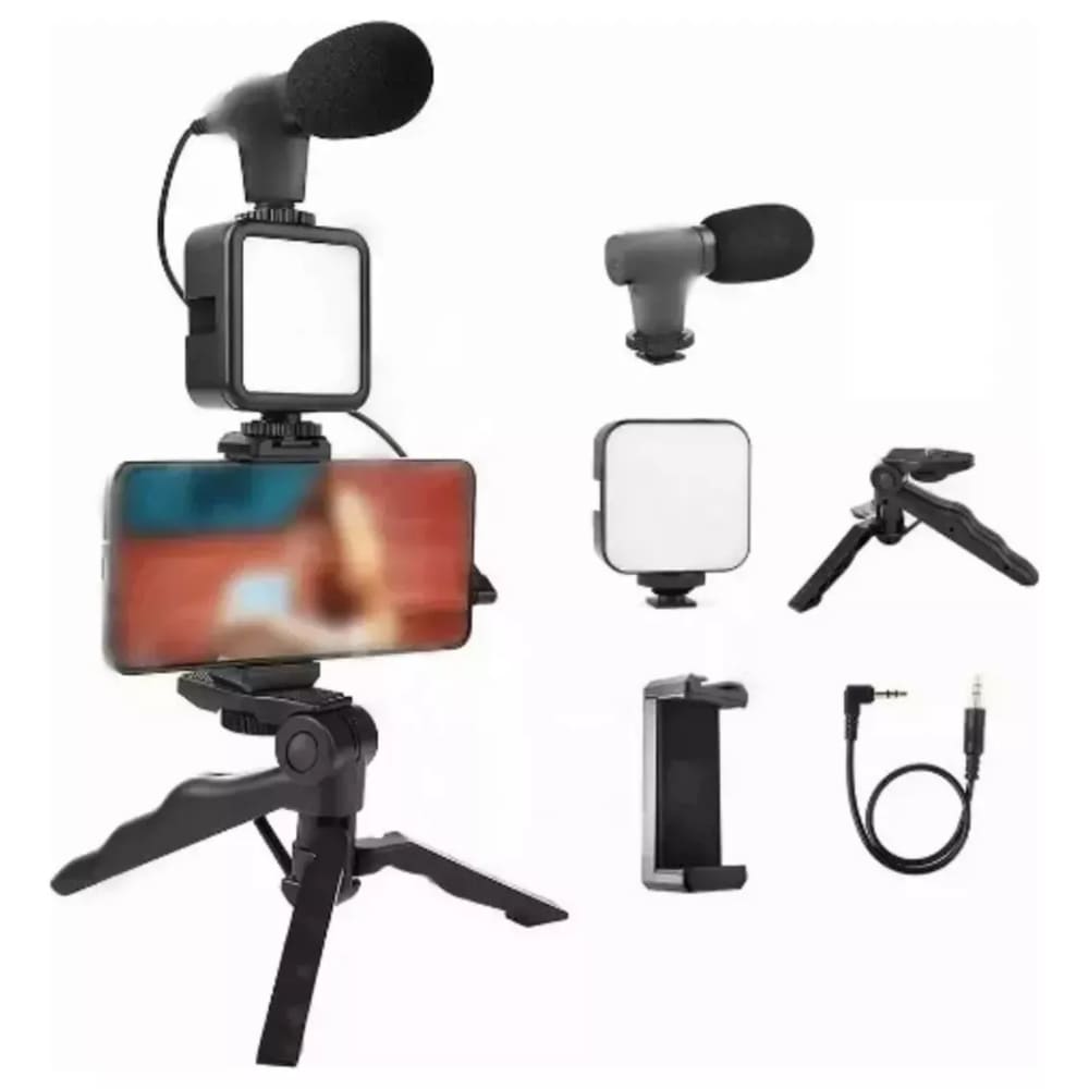 Kit de Trípode LED con Control y Micrófono para Video Streaming